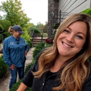 Laura from Garden answer in her mother's garden