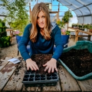 Laura from Garden Answer - planting seeds